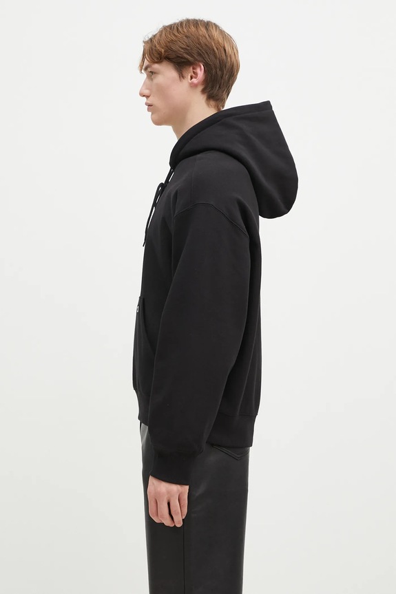 Carhartt WIP cotton sweatshirt Hooded Label Script Sweat I034430.89XX black SS25