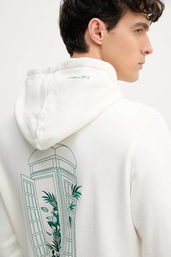 Pamučna dukserica Pepe Jeans DOMINIC HOODIE bijela PM582830