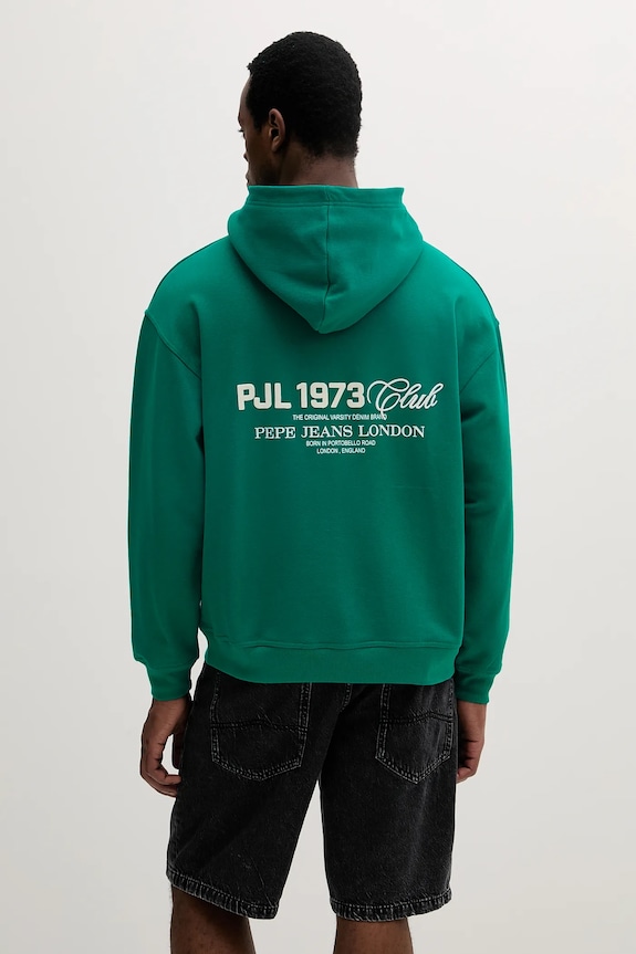 Oblečení Bavlněná mikina Pepe Jeans COLVILLE HOODIE PM582846 zelená