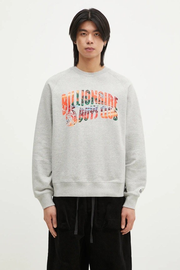 Billionaire Boys Club cotton sweatshirt Tropical Island Fill Arch Logo Crewneck without gray B24439