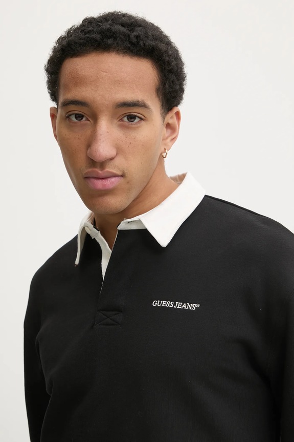 Pamučna dukserica Guess Jeans crna M5RQ43.KCPR1