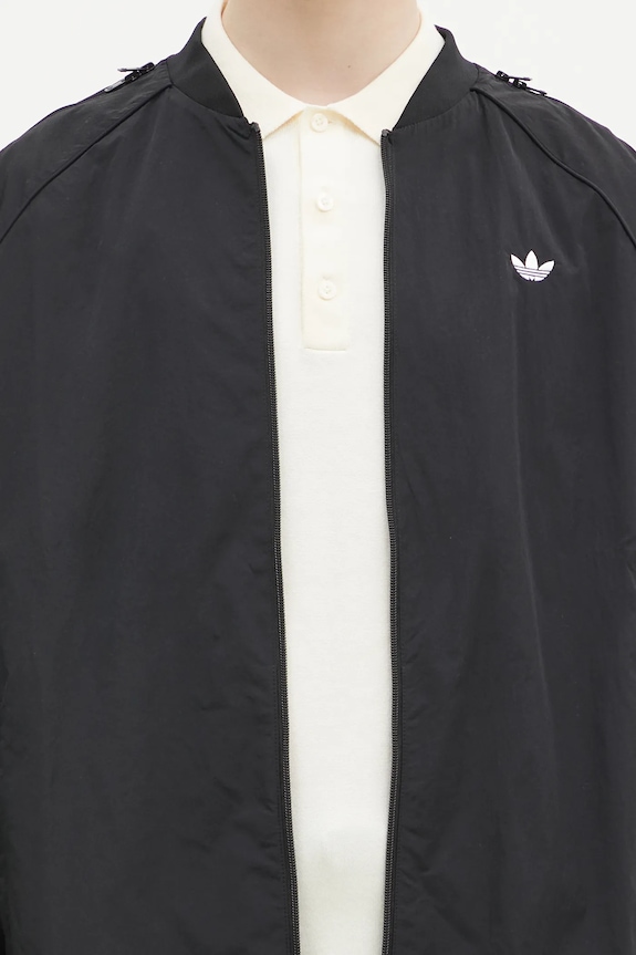 adidas Originals sweatshirt SST TRACK TOP JX1618 black