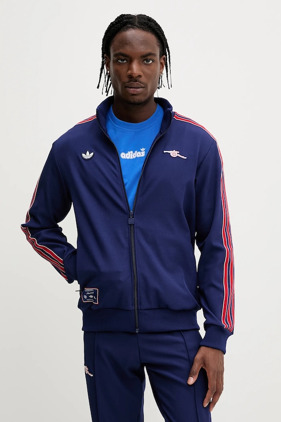 adidas Originals bluză Arsenal FC imprimeu bleumarin JF0544