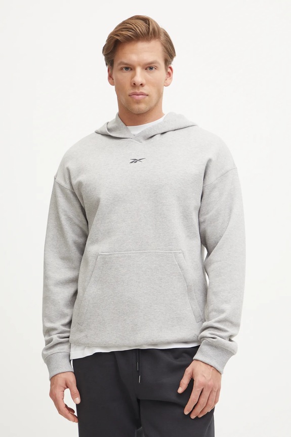 Reebok melegítő felső Athlete melanzs szürke 100215042