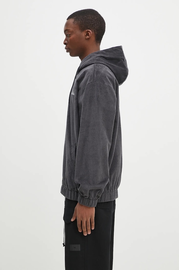 adidas Originals corduroy sweatshirt Cord Hoodie JD5393 gray SS25
