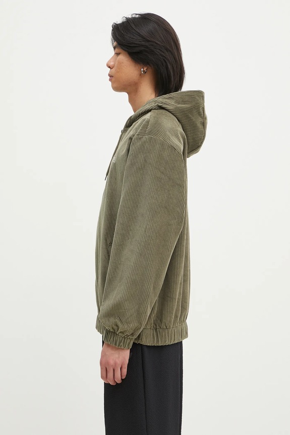 adidas Originals corduroy sweatshirt Cord Hoodie JD5394 green SS25