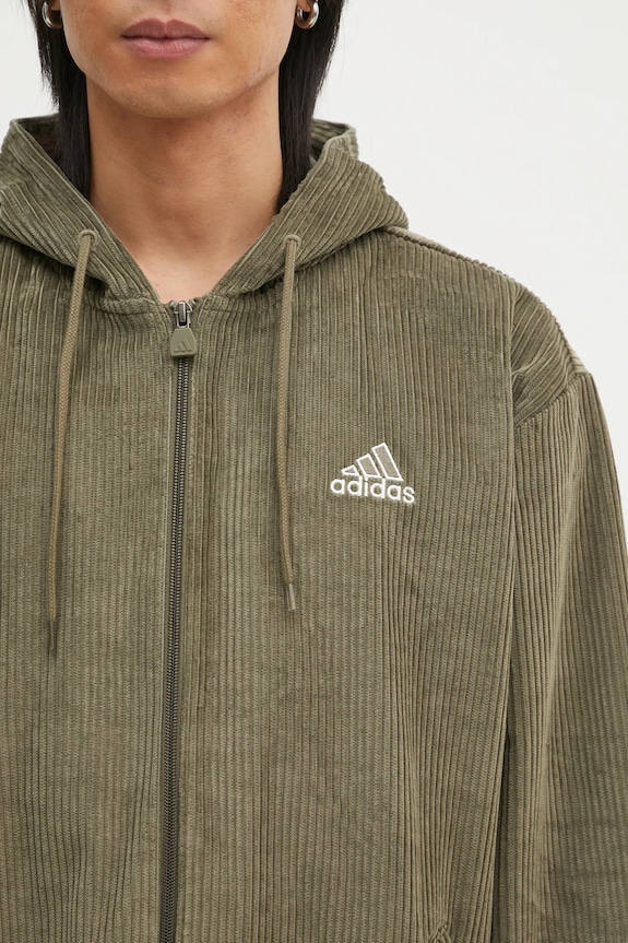 adidas Originals corduroy sweatshirt Cord Hoodie green JD5394