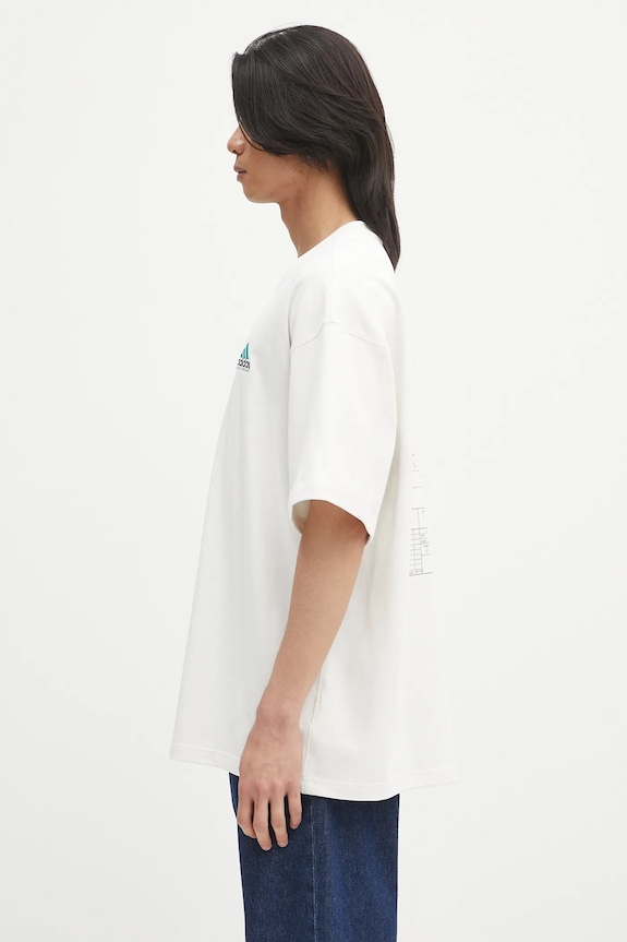 adidas Originals cotton t-shirt EQT Gfx Tee 1 JN4844 white SS25
