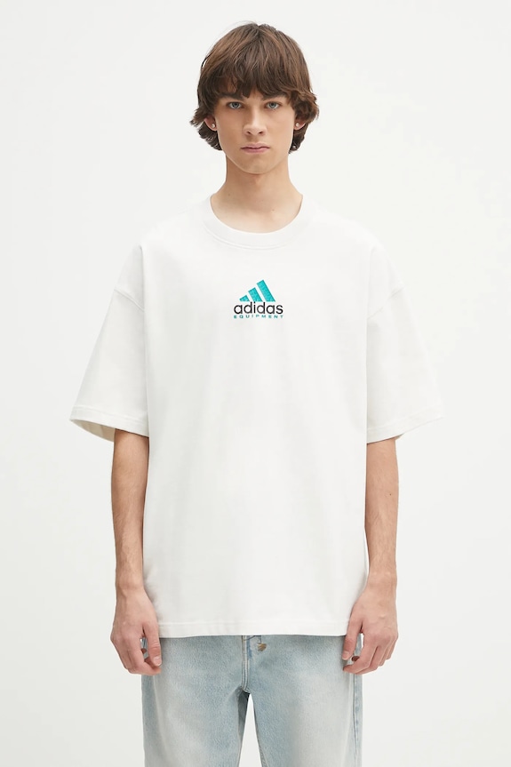 adidas Originals cotton t-shirt EQT Gfx Tee 2 cotton white JN4845
