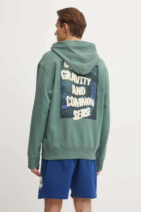 Odjeća Pamučna dukserica The North Face Heritage Relaxed NF0A8C42HCH1 zelena