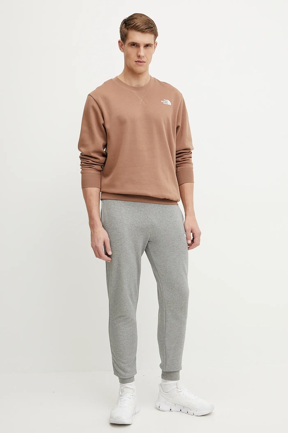 The North Face felpa Essential NF0A89ET6IH1 marrone SS25