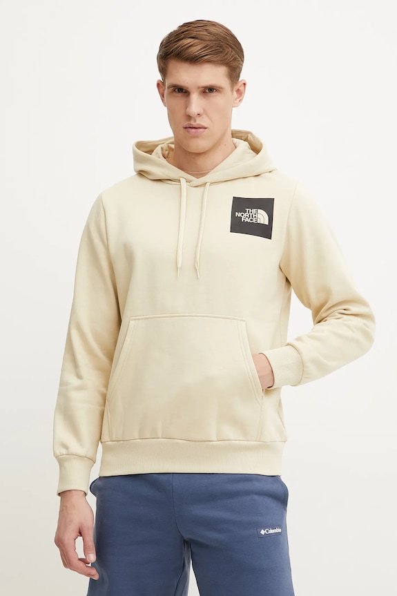 The North Face bluza Fine z kapturem beżowy NF0A89EU3X41