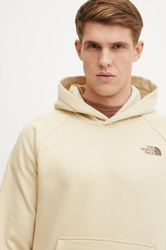 The North Face felpa Raglan Redbox beige NF0A89F9B2O1