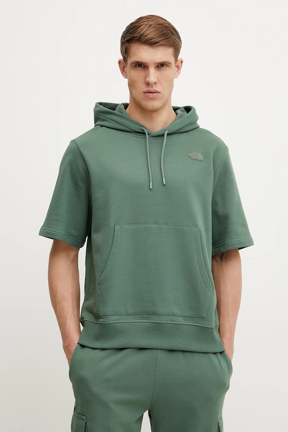 Pamučna dukserica The North Face Relaxed pamuk zelena NF0A8BW1HCH1
