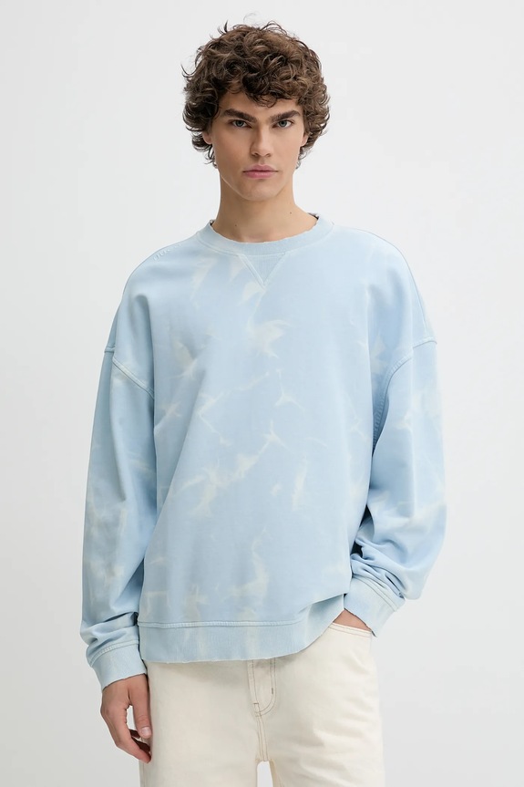 Hugo Blue bluza bawełniana bawełna niebieski 50534266