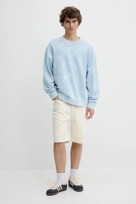 Hugo Blue bluza bawełniana 50534266 niebieski SS25