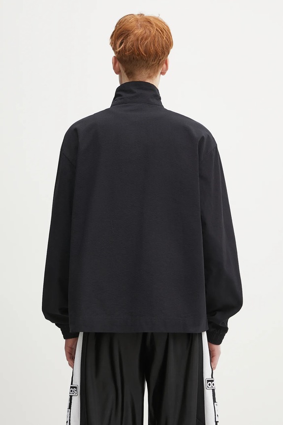 Odzież adidas Originals bluza bawełniana Essentials Seersucker Track Top JD2458 czarny