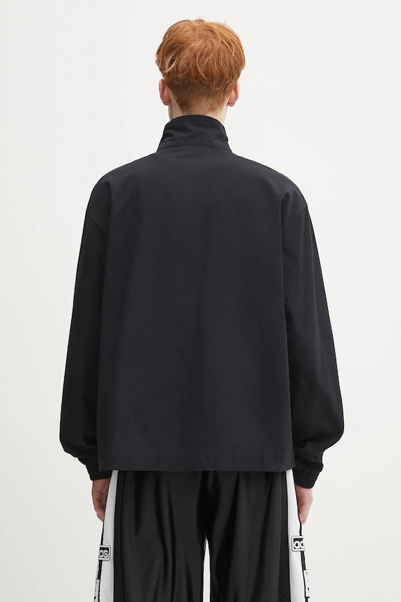 Odzież adidas Originals bluza bawełniana Essentials Seersucker Track Top JD2458 czarny