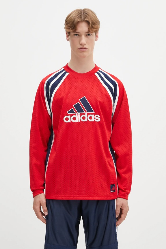 adidas Originals longsleeve shirt Warm-Up Top all-over print red JD5376
