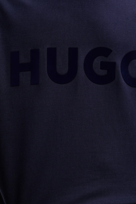HUGO pamut melegítőfelső 50538778 sötétkék