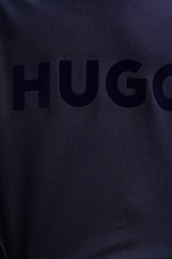 HUGO pamut melegítőfelső 50538778 sötétkék