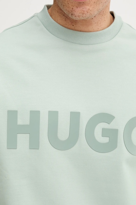 HUGO pamut melegítőfelső 50538778 zöld