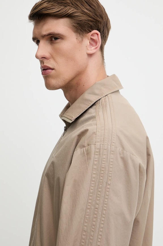 Oblečenie Bavlnená bunda adidas Originals Firebird Jacket KC0685 béžová