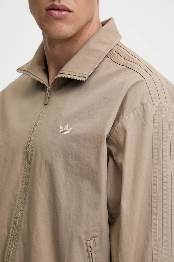 Bavlnená bunda adidas Originals Firebird Jacket KC0685 béžová