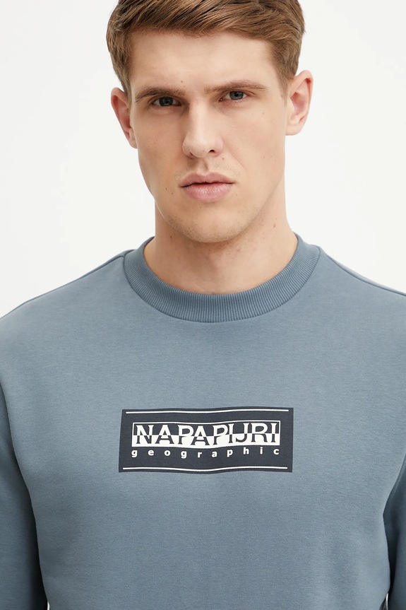 Napapijri bluza B-Box niebieski NP0A4I1AG1Y1