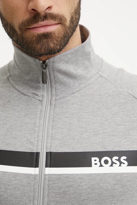 Homewear pamučna dukserica BOSS 50540660 siva