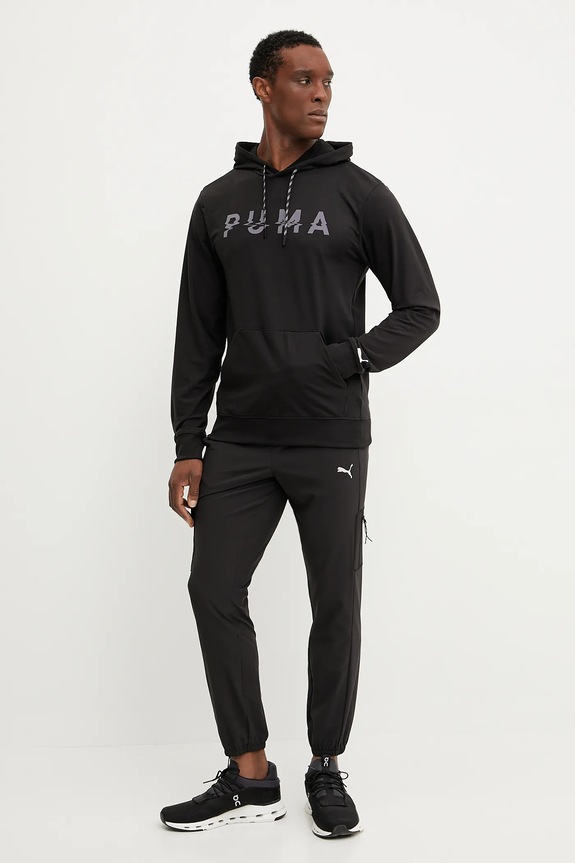 Puma hanorac de antrenament Cloudspun 526678 negru SS25
