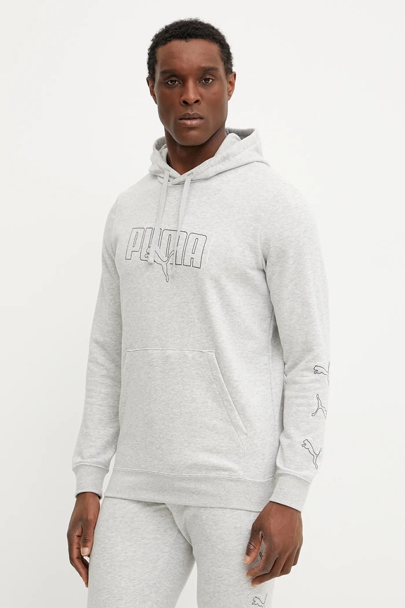Puma bluza z kapturem szary 684665