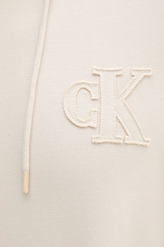 Calvin Klein Jeans hanorac de bumbac bej J30J327245