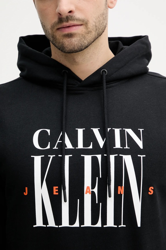 Calvin Klein Jeans felpa in cotone J30J327520 nero