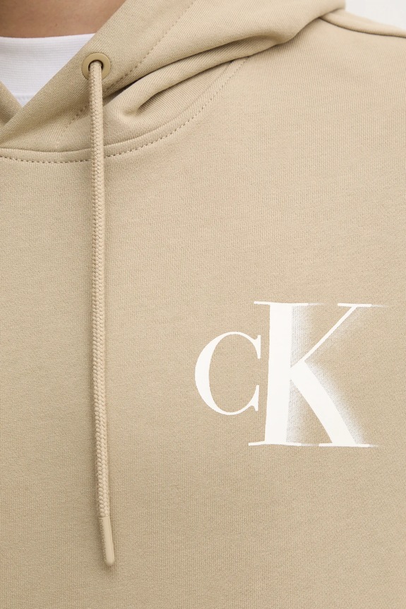 Calvin Klein Jeans felpa in cotone J30J327476 verde