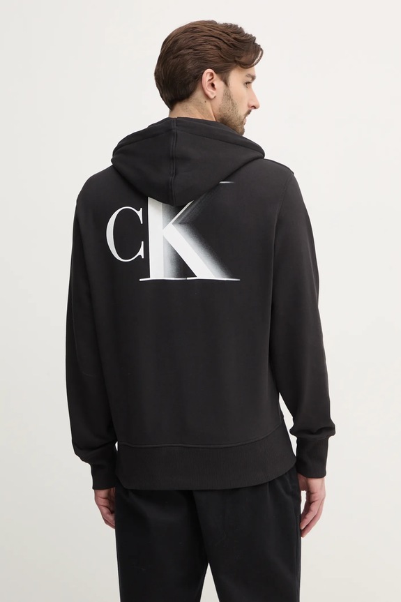 Oblečenie Bavlnená mikina Calvin Klein Jeans J30J327476 čierna