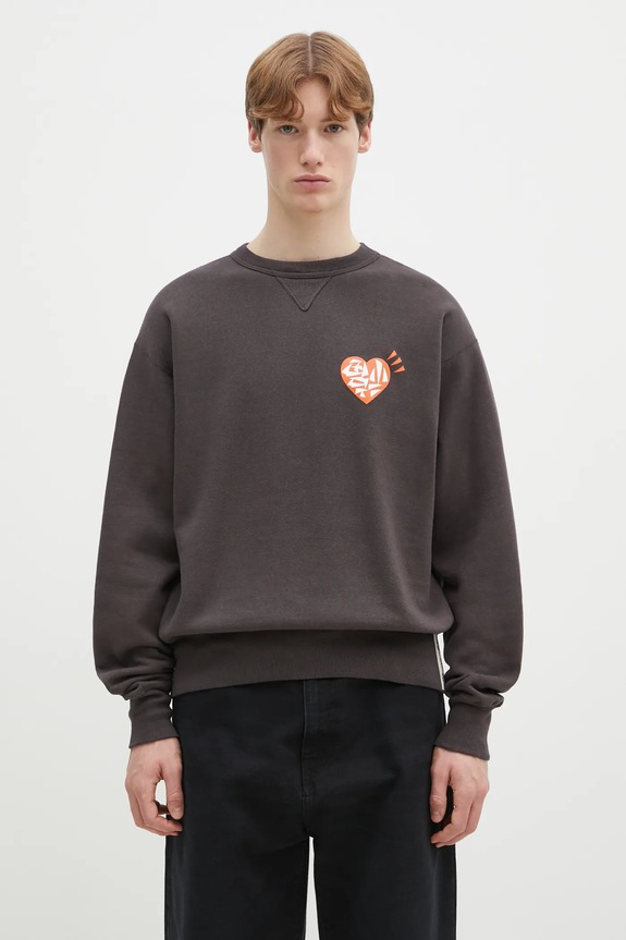 Abbigliamento Human Made felpa in cotone TSURIAMI SWEATSHIRT HM29CS011 marrone