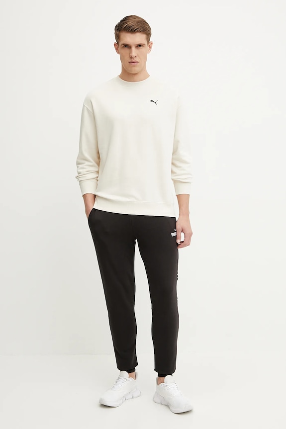Puma hanorac de bumbac Wardrobe Essentials 629650 bej SS26