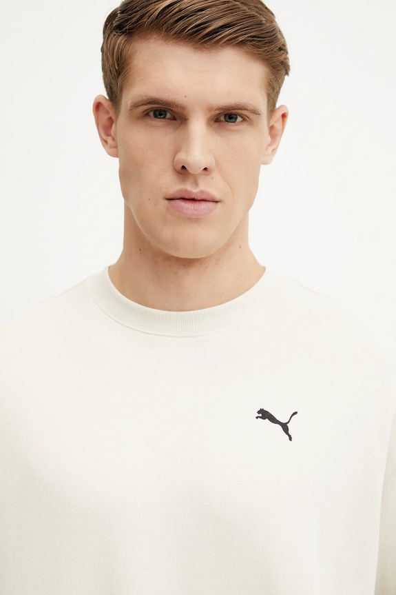 Puma hanorac de bumbac Wardrobe Essentials bej 629650