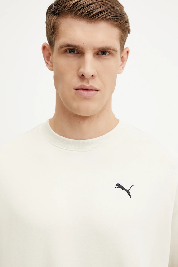 Puma hanorac de bumbac Wardrobe Essentials bej 629650