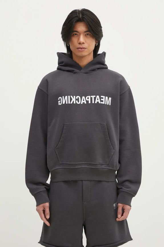Helmut Lang felpa Meatpacking Ho.Cmbd semplice grigio O10HM519