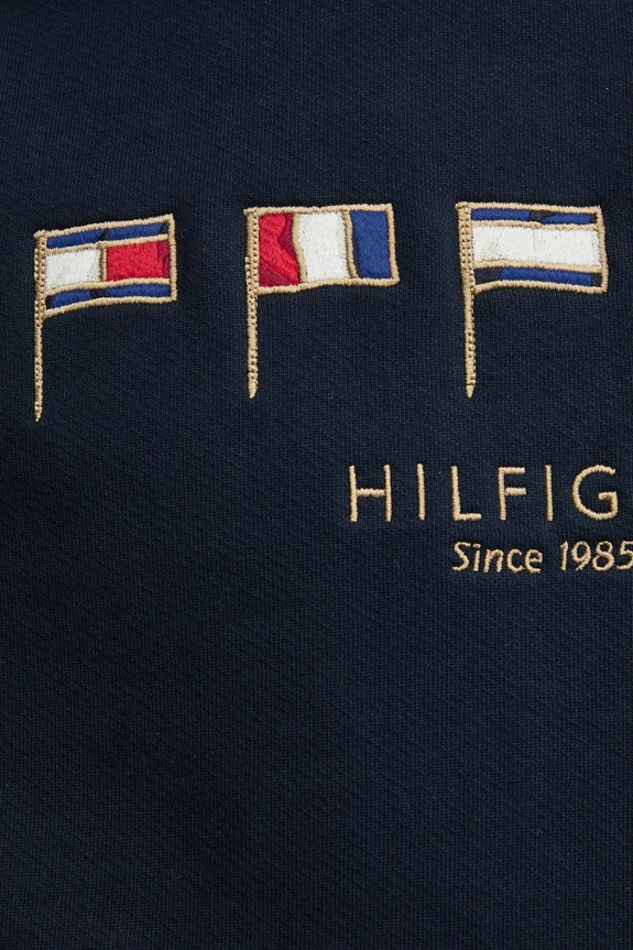 Tommy Hilfiger felpa in cotone MW0MW38666 blu navy