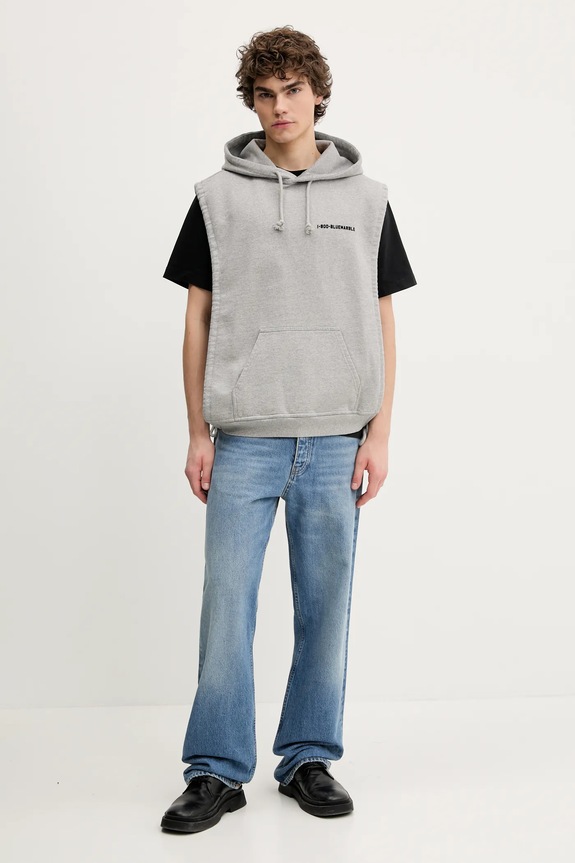 Βαμβακερό γιλέκο BLUEMARBLE HO20.FL05A25 γκρί SS25