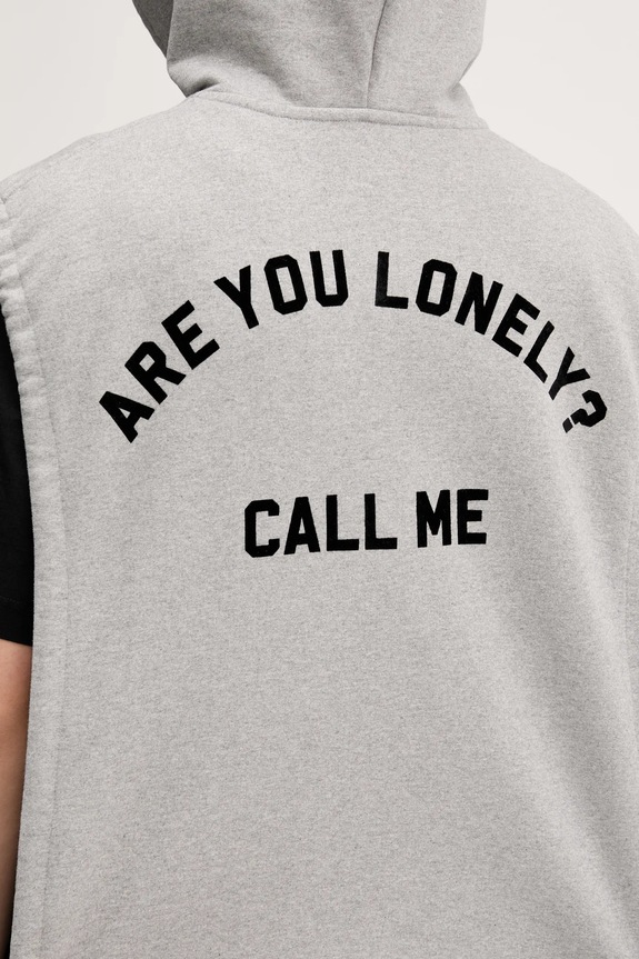 Βαμβακερό γιλέκο BLUEMARBLE HO20.FL05A25 γκρί