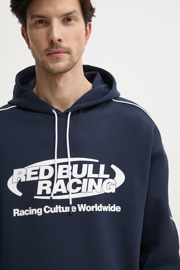 Dukserica Red Bull Racing x Pepe Jeans LOGO PIPING HOODY mornarsko plava RM580014