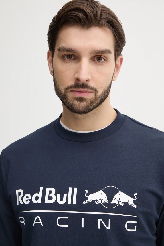 Red Bull Racing x Pepe Jeans bluza TEAM LOGO CREW granatowy RM580017