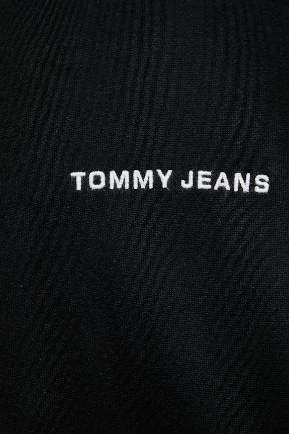 Tommy Jeans pamut melegítőfelső DM0DM20836 fekete