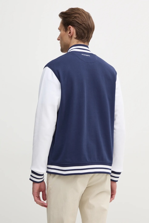 Oblačila Bombažen pulover Hackett London HM581349 mornarsko modra