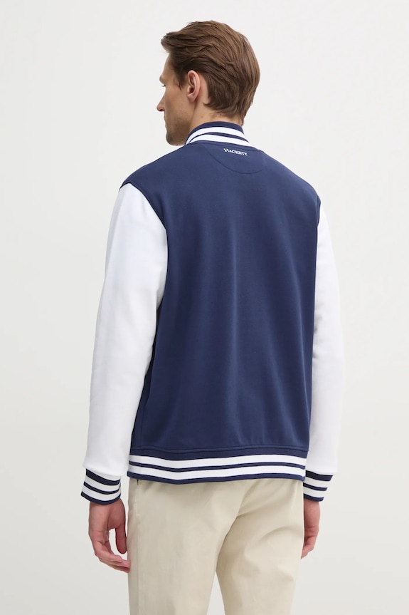Oblačila Bombažen pulover Hackett London HM581349 mornarsko modra