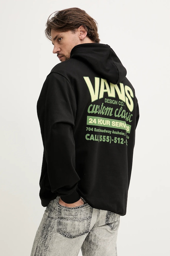 Odjeća Pamučna dukserica Vans VN000NHRBLK1 crna